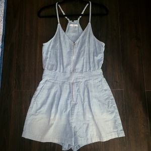 7 For All Mankind Light Denim Romper